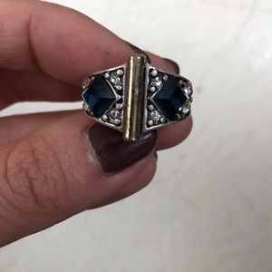 Lulu Frost Art Deco Ring with Stones